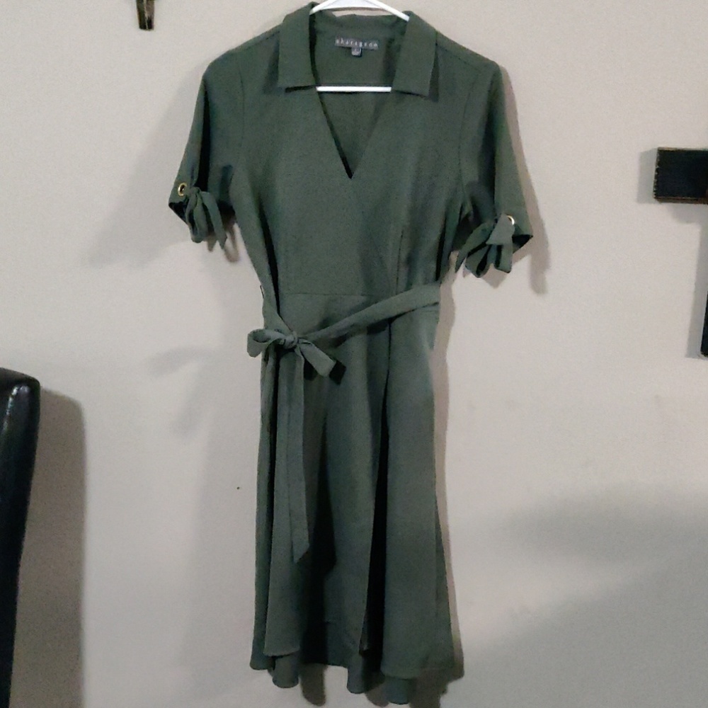Sharagano Olive dress